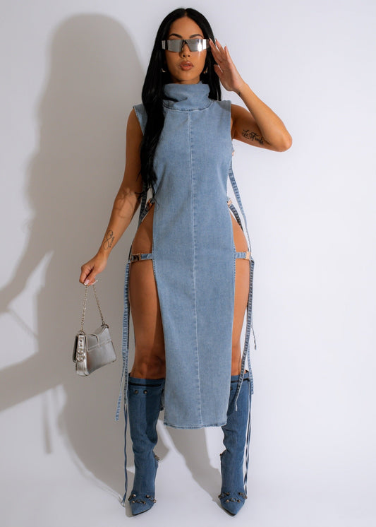 Denim Maxi Dress