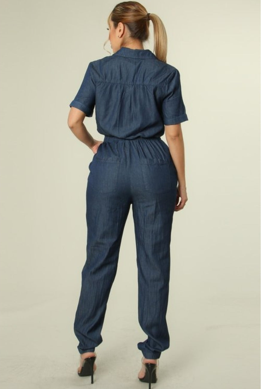 Women's Demin Jumpsuit