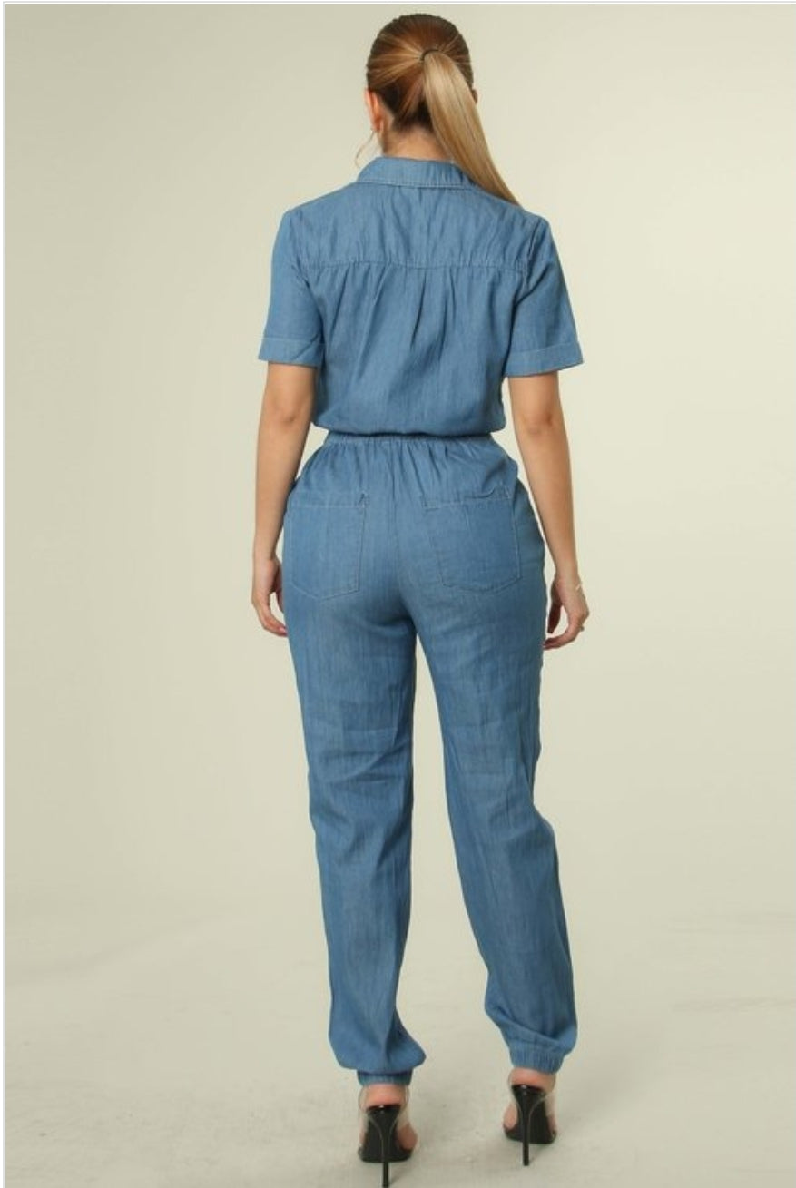 Women's Demin Jumpsuit